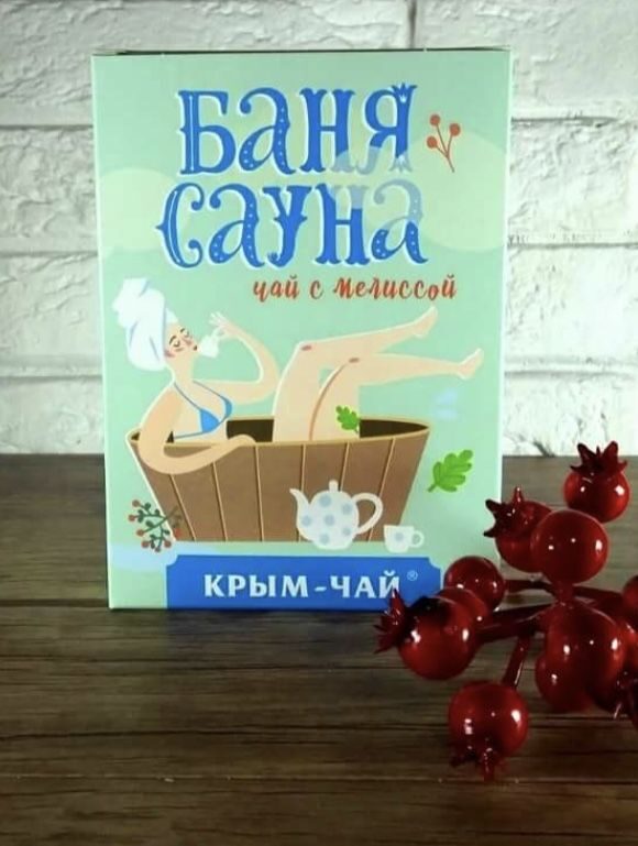 Чай "Баня. Сауна" с мелиссой, ТМ "Крым-Чай"